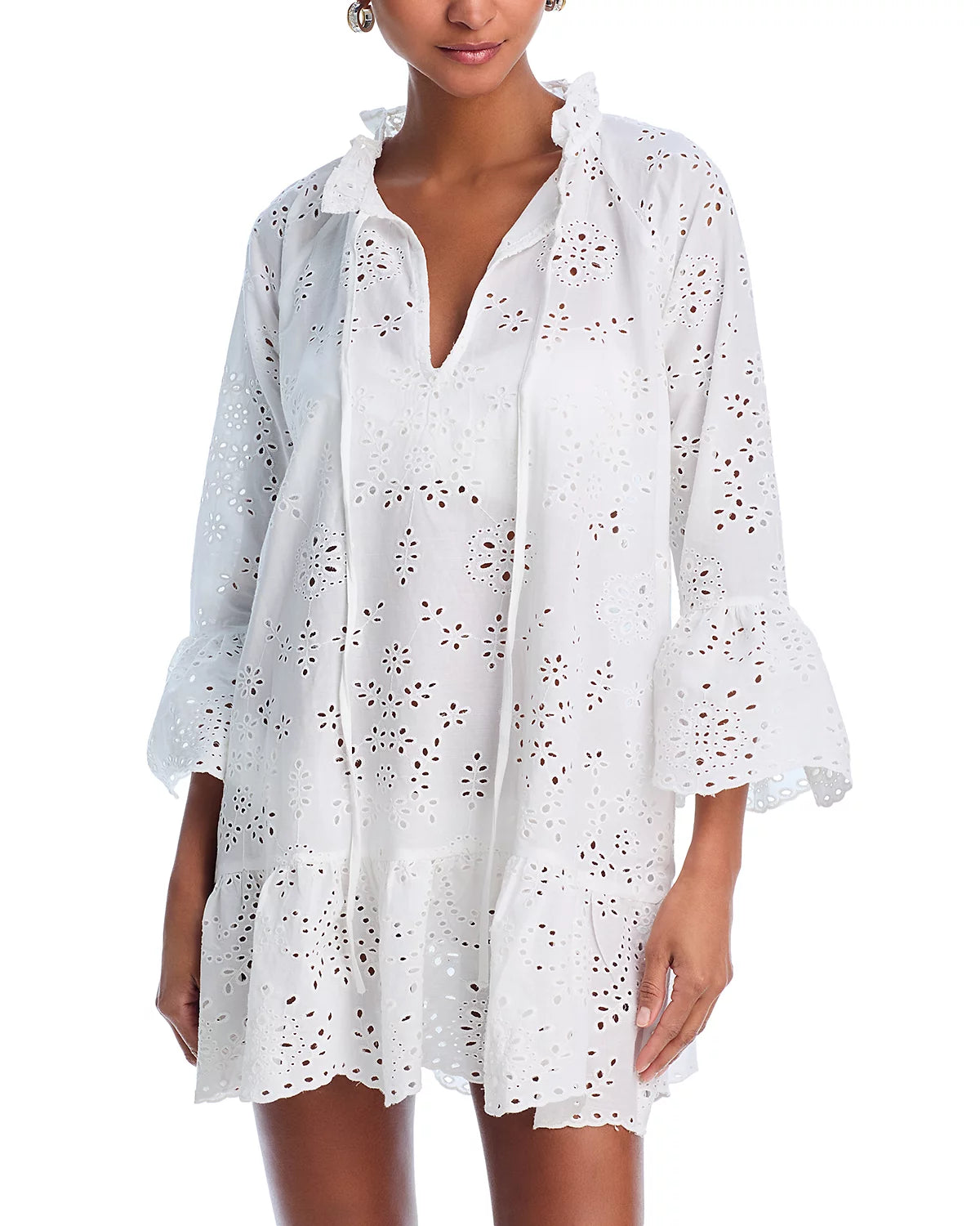 MARTINEZ-Embroidered Cover-Up Dress